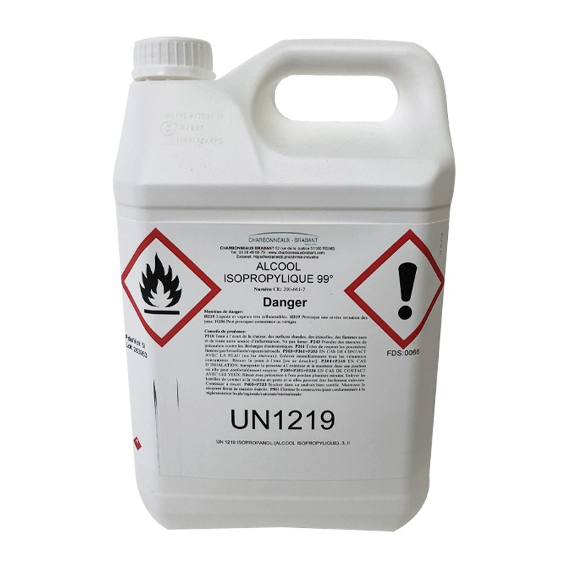 Alcool isopropylique - bidon de 5 litres